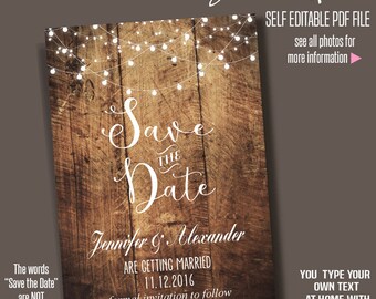wedding save the dates etsy