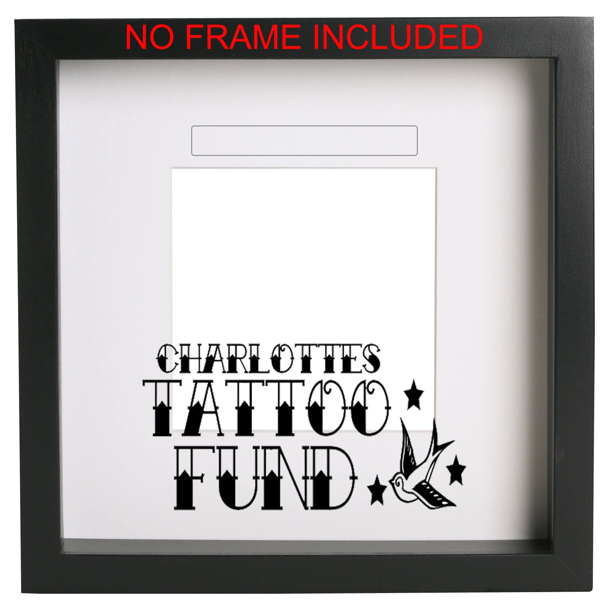Christmas Fund Box Frame Sticker Vinyl Decal Ribba ect
