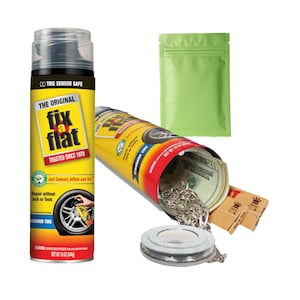 Fix A Flat Diversion Safe: Hidden Stash Can with Smell Proof Bag