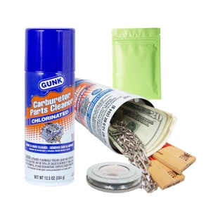 Gunk Diversion Safe: Hidden Stash Can with Smell Proof Bag