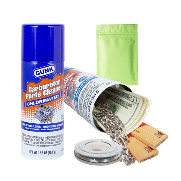 Gunk Diversion Safe Large Secret Stash Can Hidden Hide Storage Compartment Money with Mylar Smell Proof Bag