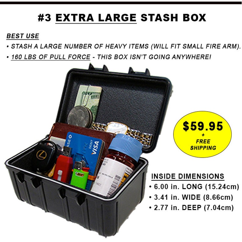 STASH BOX Hidden Safe Home Can Secret Case Diversion Etsy