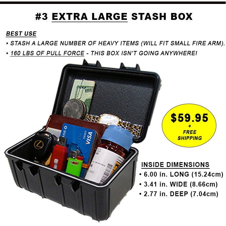 Find a good store Stash Box Under Car Safe Stash Secret