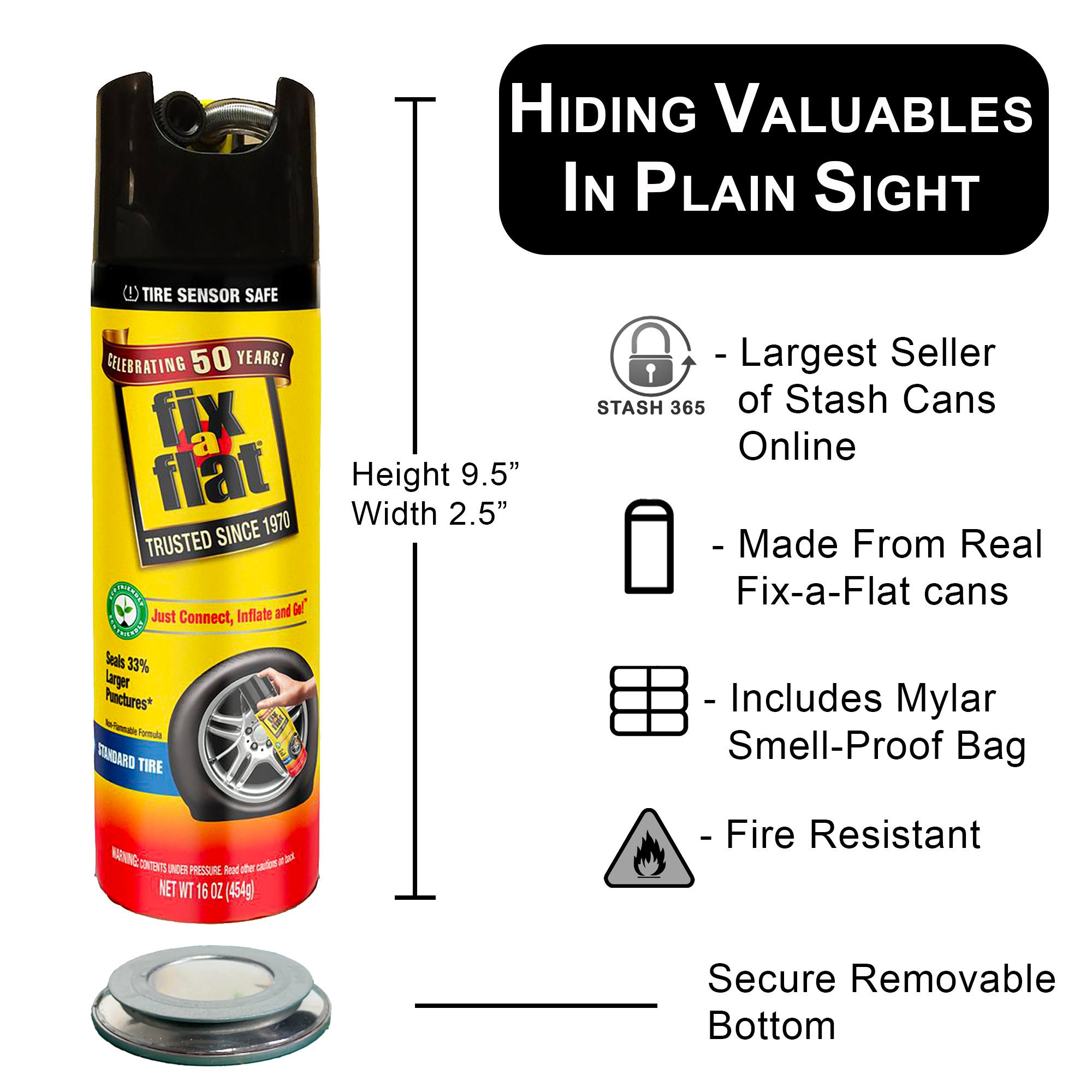 Fix A Flat Stash Can Hidden Safe Secret Diversion Safes Hide Etsy