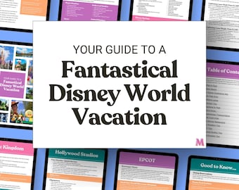 WDW Ultimate Theme Park Guide | Travel Agent Resource | Editable Canva Template and PDF