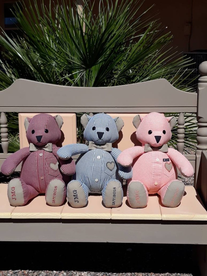 Memory Bears Bereavement Animals Memory Memorial Bears - Etsy