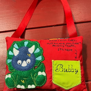 Personalized ToothFairy Pillow, Girl’s Tooth Fairy Pillow, Boy’s Tooth Fairy Pillow, Tooth Fairy Pillow Door Hanger, Tooth Pillow Bed Hanger