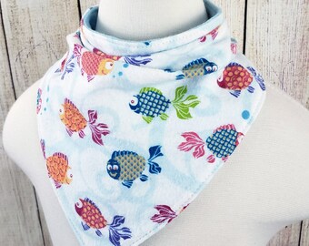 Flannel Fish Bandana Bib