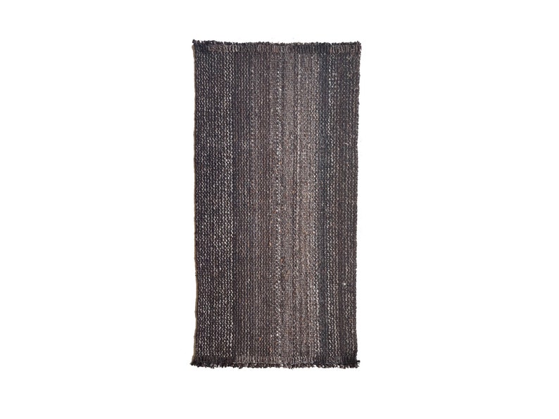 Black Woven Runner Rugs Argentina, Rug Runner, Small rug, Rug for bedroom aesthetic, Unique Rugs, Cute Rug image 3