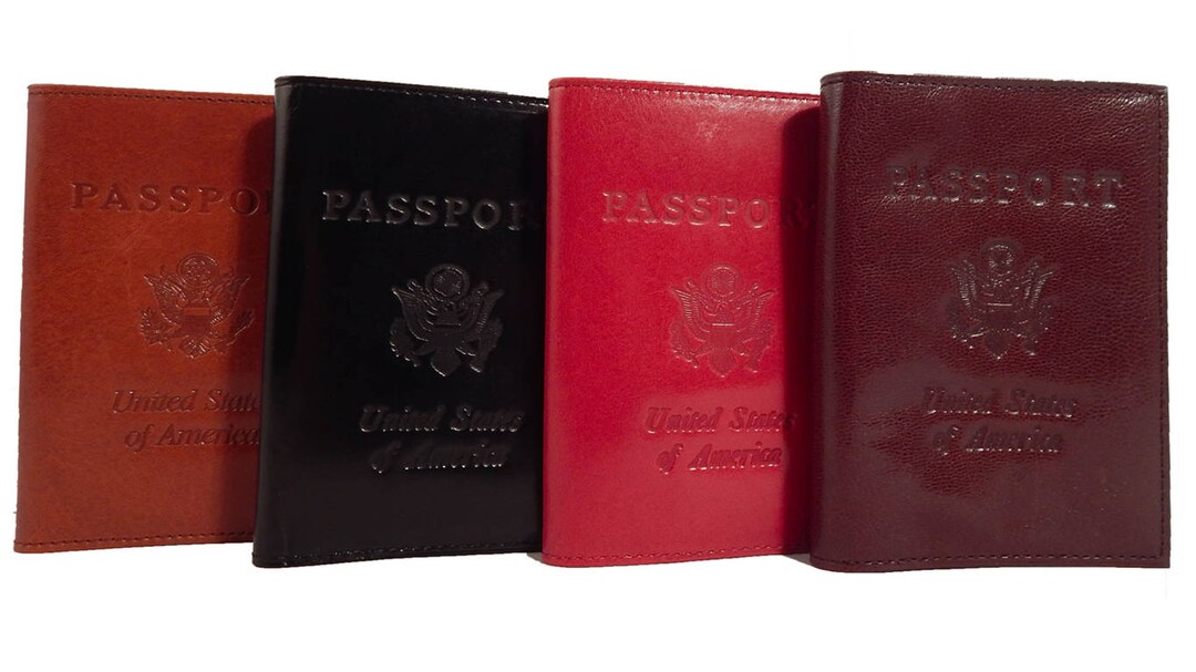 Leather Passport Cover Etsy