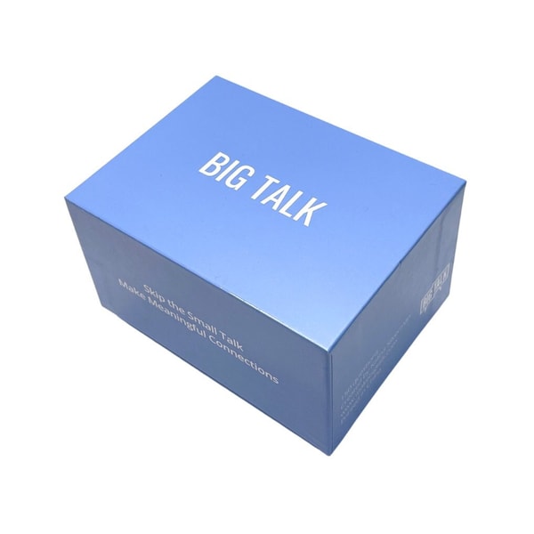 BIG TALK Question Card Game - Second Version - Skip the small talk, make more meaningful connections, icebreaker conversation starters.