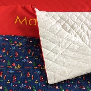 Sac de couchage matelassé Maternelle Personnalisé avec prénom duvet / molletonné siestes à l'école SUR COMMANDE image 5