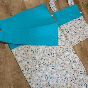 Sac de couchage ENFANT sans fermeture éclair  TAILLE S + Sac de Transport / Duvet crèche, école maternelle, petit lit 120x60cm