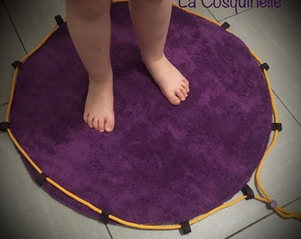 Pieds au sec - tapis/baluchon de piscine ou plage - coloris variés