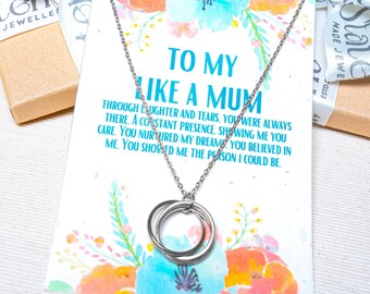 like a mum necklace, worlds best like a mum, special mum, unbiological mother, mothers day gift, mothers day necklace, mothers day