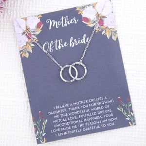 mother of the bride gift necklace, mother of the bride gift from bride, mother of the bride necklace from groom, mother of the bride image 1