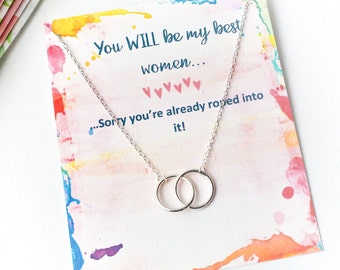 Personalised best woman proposal gift, best woman card and gift, be my best woman, best friend, groom tribe