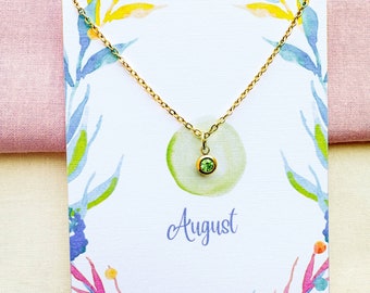 august birthstone necklace, august birthstone jewelry, birthstone necklace, custom birthstone, birthday necklace, august birthstone charm,