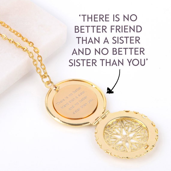 Special Jewellery for Sisters Sister Necklace Sister Gift Etsy
