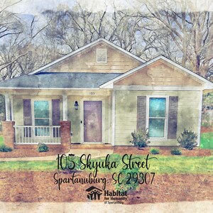 Custom Home Watercolor