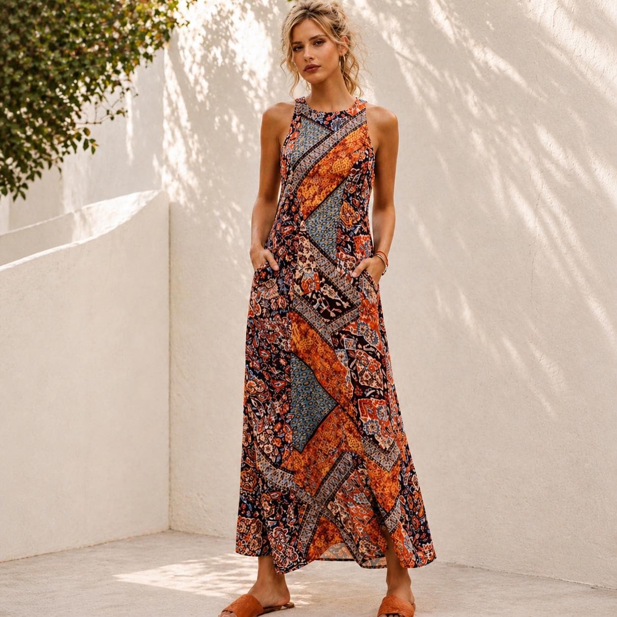 Colorful Boho Dress