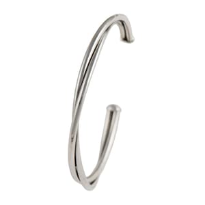 Bracciale flessibile intrecciato in argento sterling