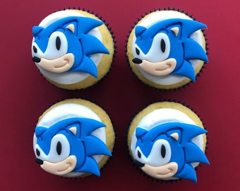 Sonic cupcake topper | Etsy