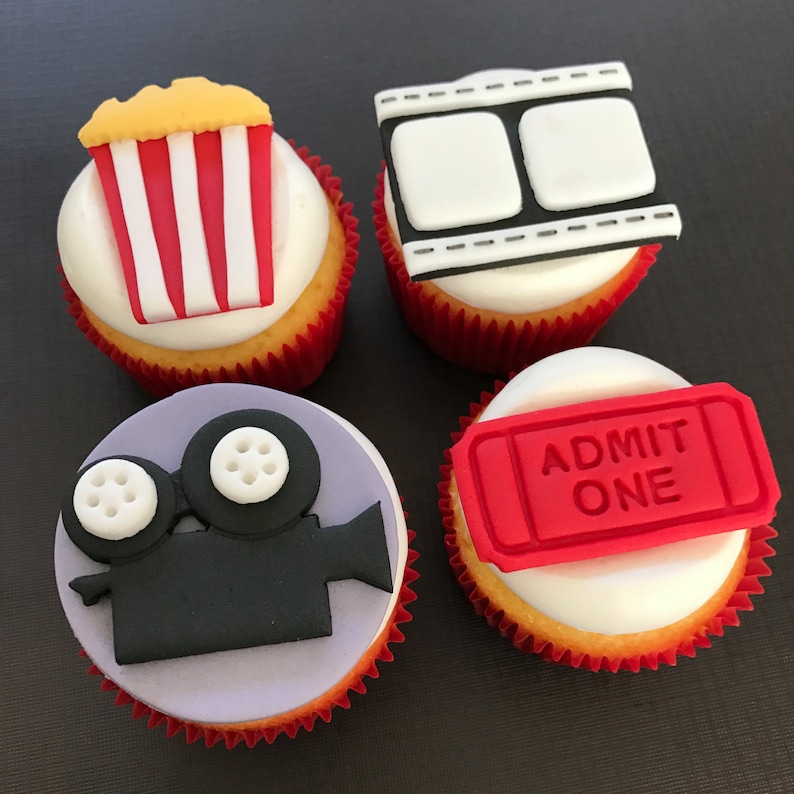 12 Movie Cupcake ToppersFondant Etsy