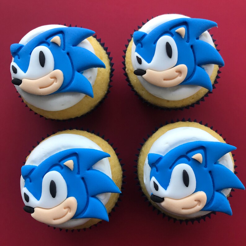 Sonic Cupcake Toppers
