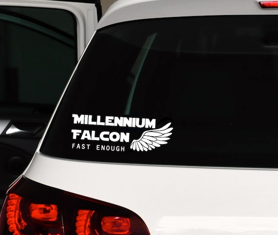 millennium falcon car decal