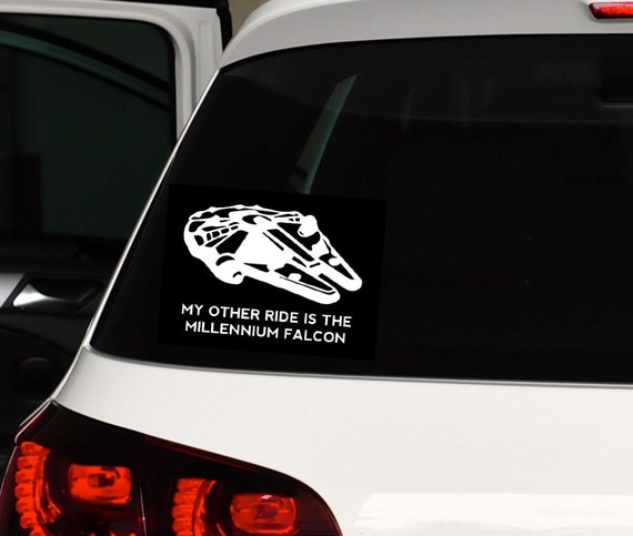 millennium falcon car decal