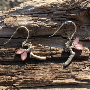 1980s Vintage Silver Tinkerbell Pierced Earrings Bridesmaid Gift