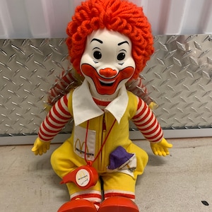 1978 Ronald McDonald Doll Hasbro Clown Doll image 1