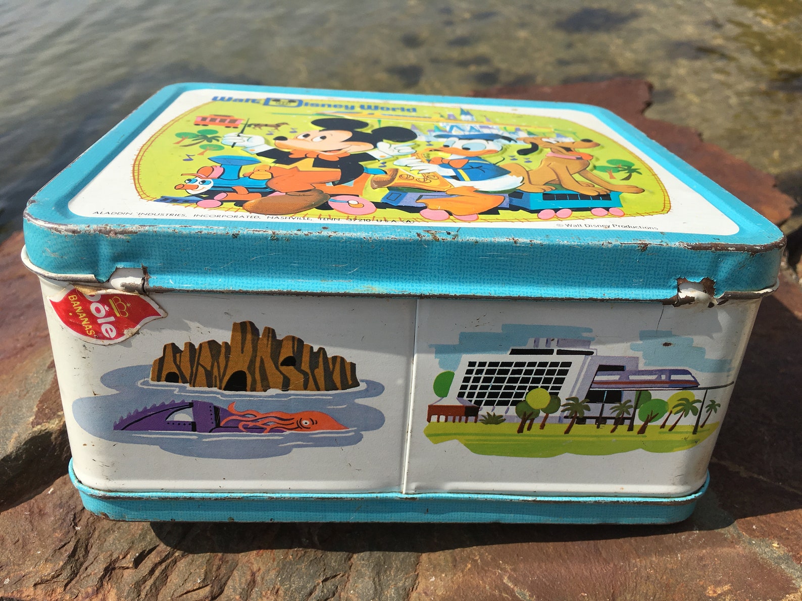 1973 Walt Disney World Lunchbox Metal Aladdin Vintage Collectible Etsy