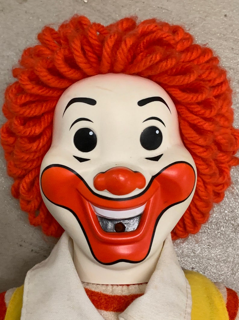 1978 Ronald McDonald Doll Hasbro Clown Doll image 2