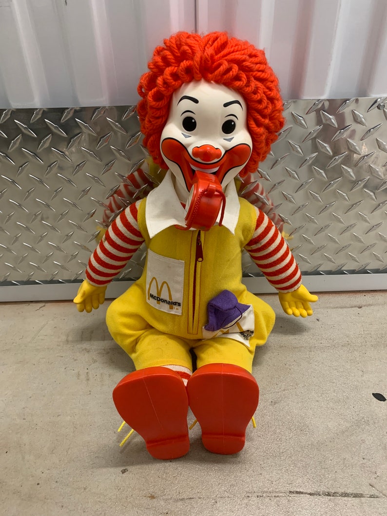 1978 Ronald McDonald Doll Hasbro Clown Doll image 4