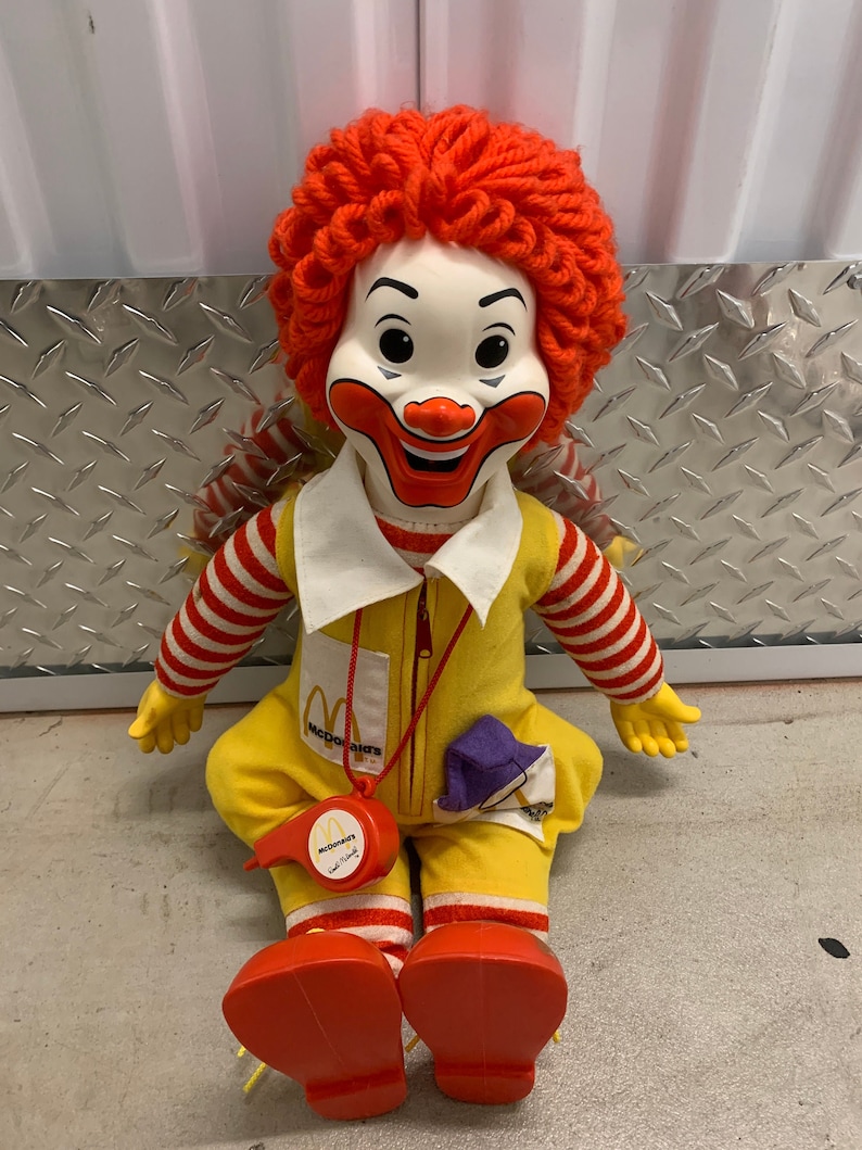 1978 Ronald McDonald Doll Hasbro Clown Doll image 1