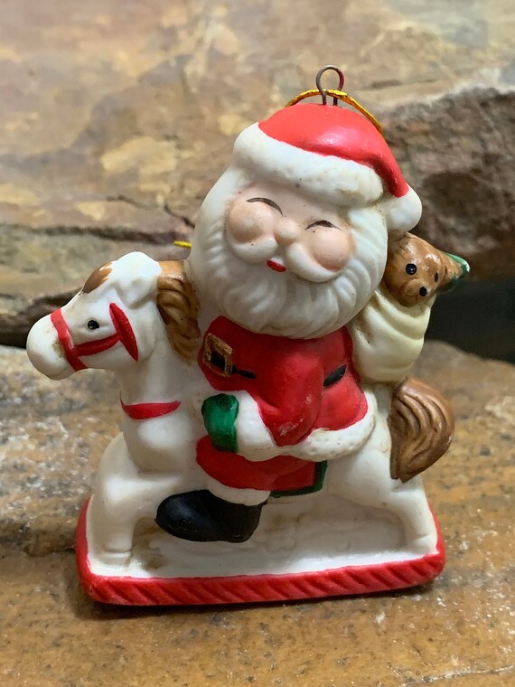 1980s X'mas Around the World Trio of Santas Set of 3 Taiwan