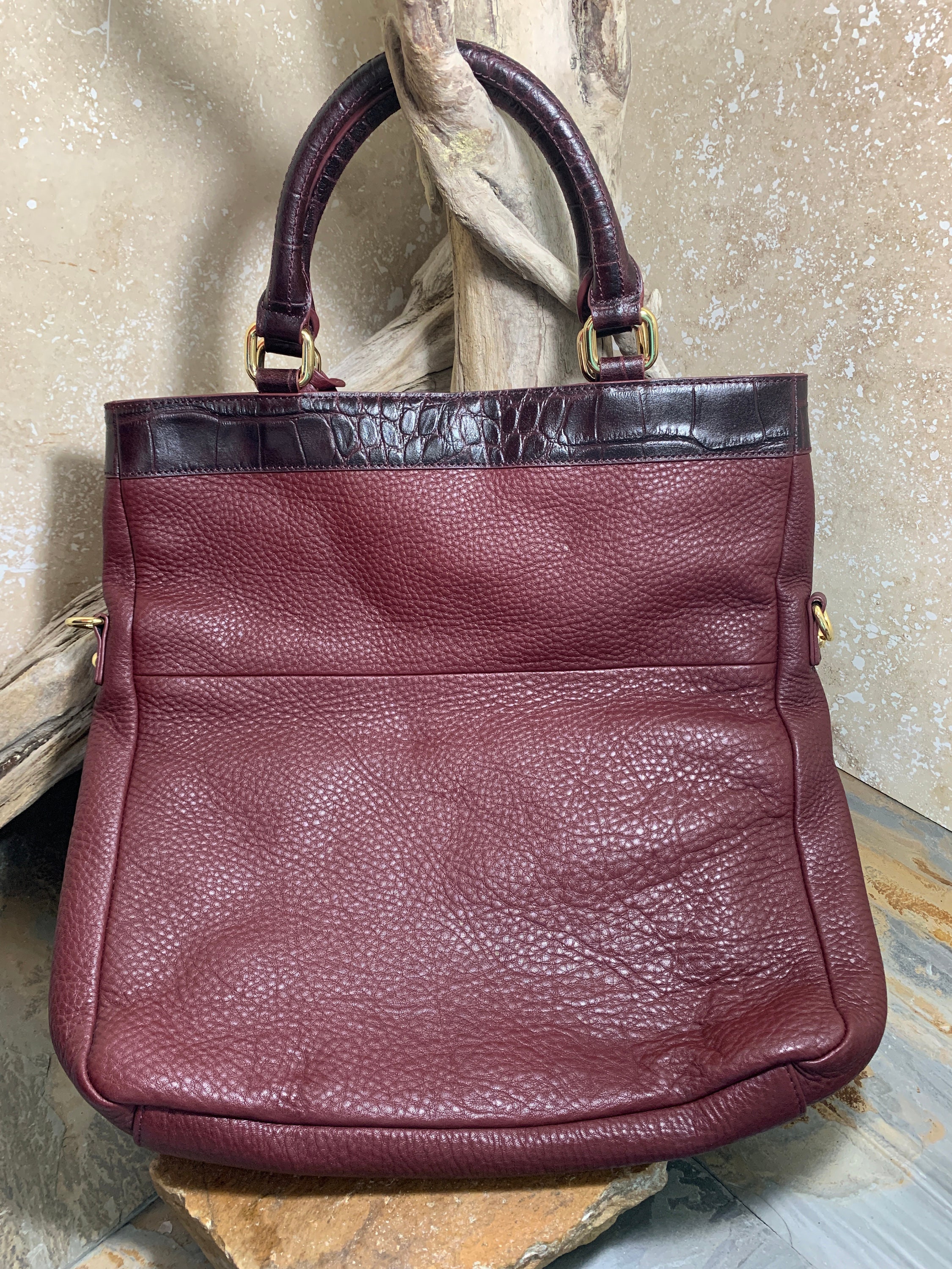 Vintage Isaac Mizrahi Live! Signature Burgundy Leather With