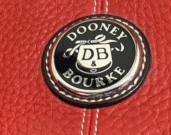 Sac à Main Dooney & Bourke Vintage - Style Hobo Petit Seau En Tissu Signature Et Cuir - Taille Small