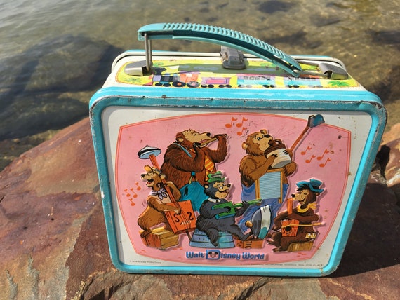 1973 Walt Disney World Lunchbox Metal Aladdin Vintage Collectible 