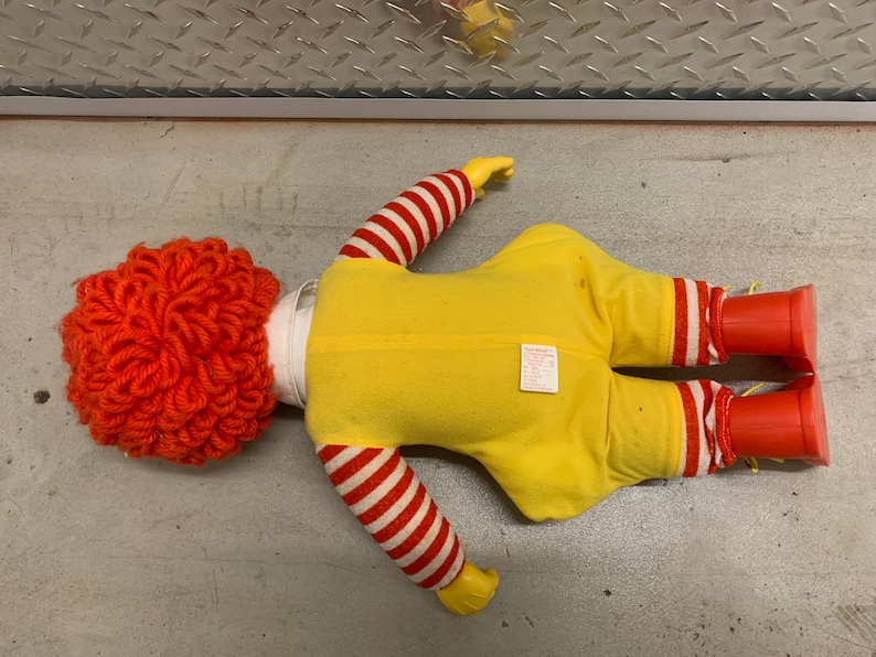 1978 Ronald McDonald Doll Hasbro Clown Doll image 6