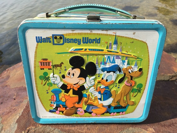 1973 Walt Disney World Lunchbox Metal Aladdin Vintage Collectible
