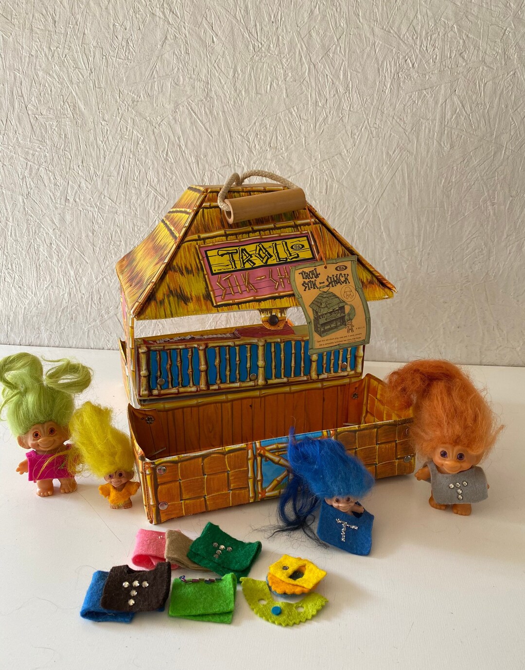 Vintage 60s Troll Doll House With Trolls & Clothes Troll Stik Etsy