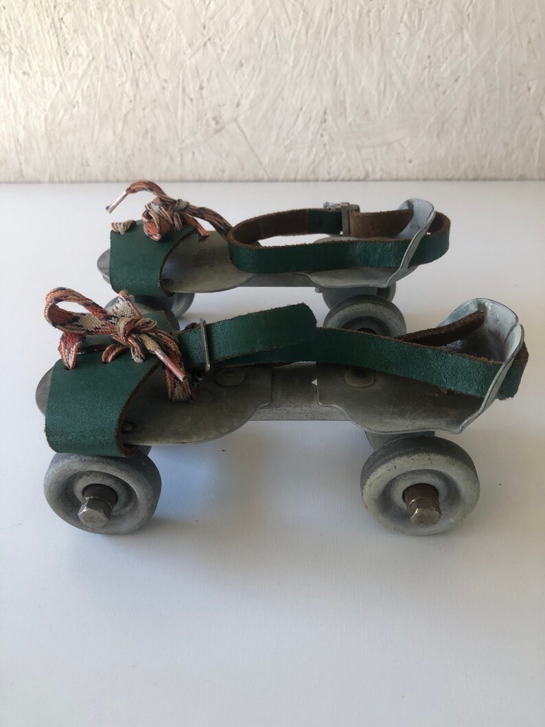 Vintage 50s 60s Kids Junior Kingston Roller Skates IOB Leather Etsy