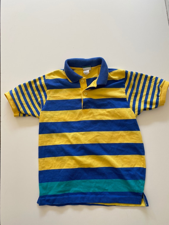 Vintage Kids Izod Polo Shirt Boys 