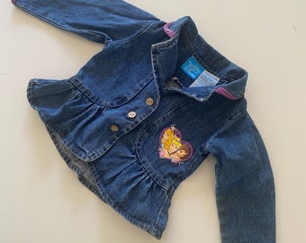 Vintage Baby Disney Princess Denim Top 18 Months