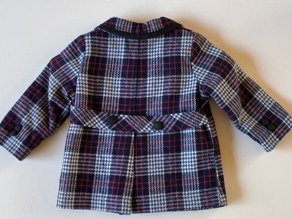 Vintage 50s 60s Toddler Plaid Coat Outfit // 3 Pi… - image 3