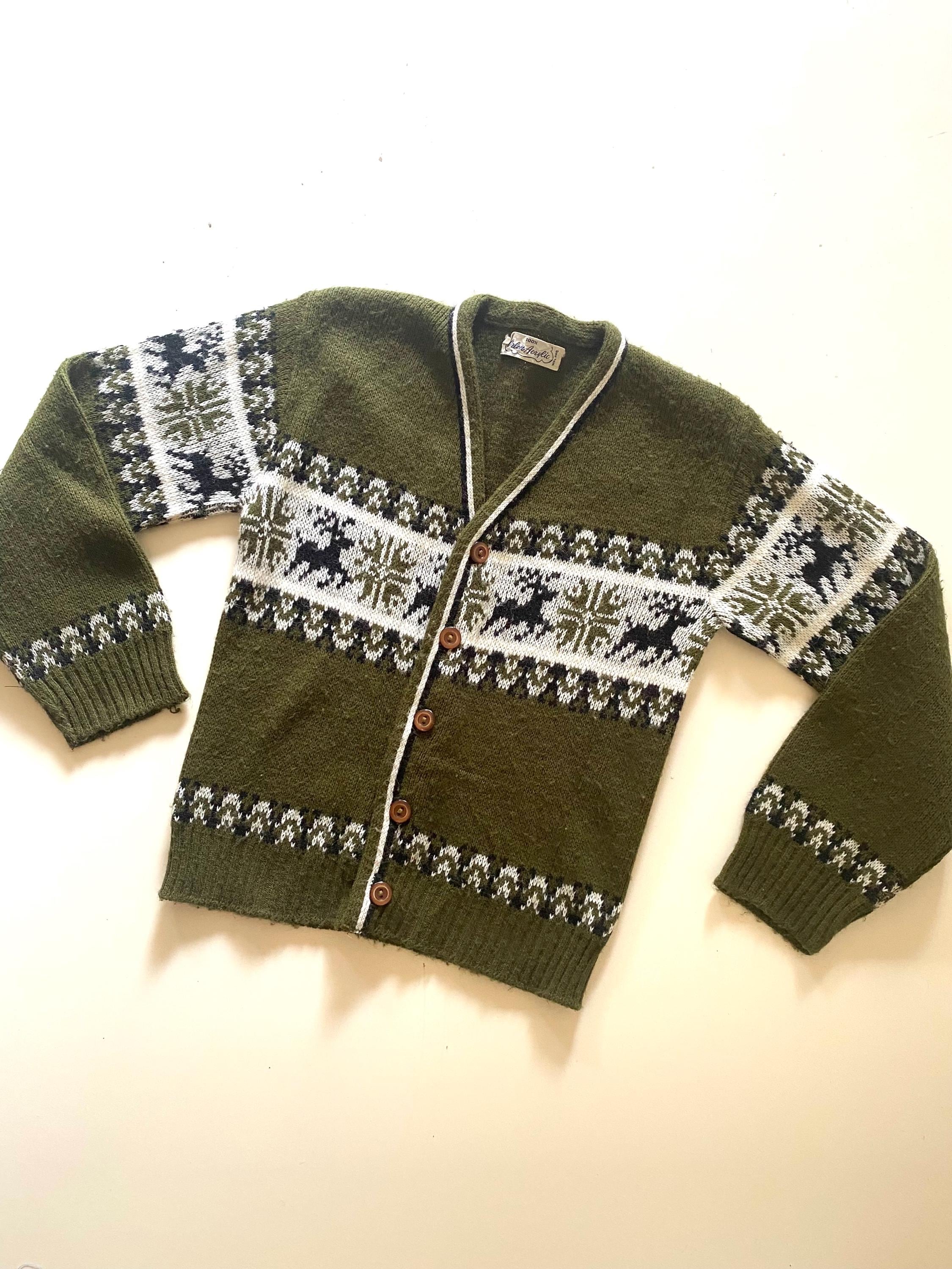 ARTS&SCIENCE lining cardigan olive green Olive Green Cardigan - Etsy