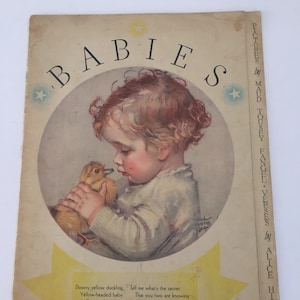 Vintage 1933 Babys Verse Buchbilder von Maud Tousey Fangel Buch von Alice Higgins
